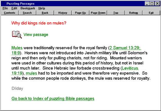 Puzzling Passages helps you understand the Bible and its difficult passages