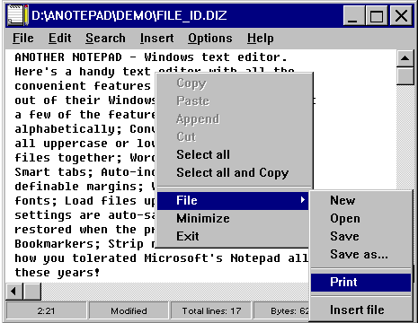 Another Notepad 1.71.32 screenshot