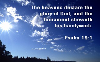 The Heavens Declare - Inspirational Bible verses bootup images